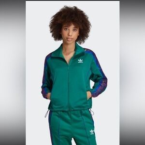 NWOT!!! Adidas Floral Track Jacket - Bold Green!